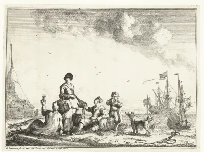 Picknick aan zee