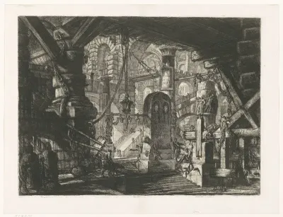 Pier met kettingen