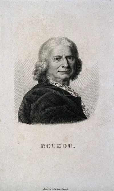Pierre Boudou. Stipple engraving by A. Tardieu