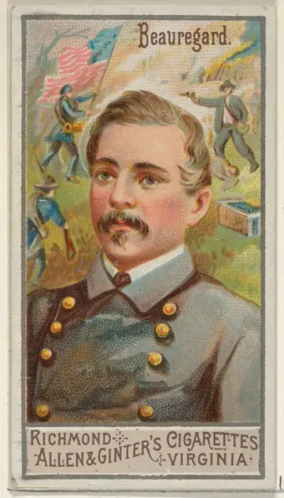 Pierre Gustave Toutant Beauregard, from the Great Generals series (N15) for Allen & Ginter Cigarettes Brands