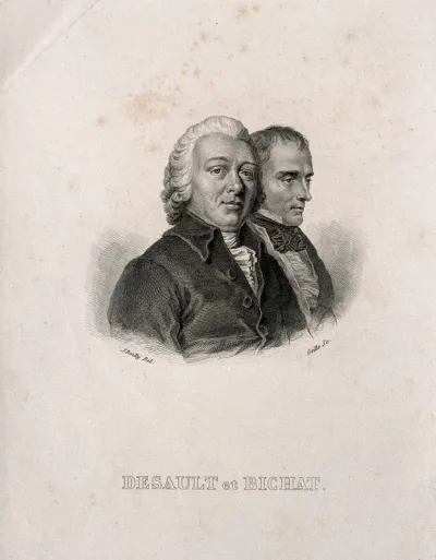 Pierre-Joseph Desault (left) and Xavier Bichat (right)