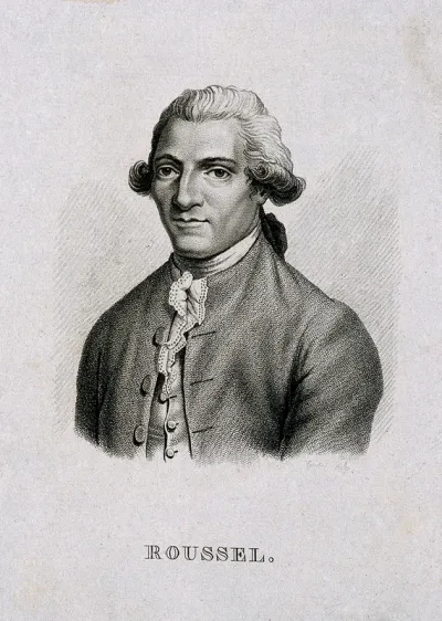 Pierre Roussel. Stipple engraving by C.A. Forestier