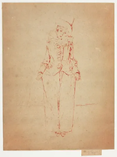 Pierrot en Pied, Portrait of the Lady A. C.