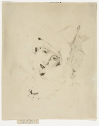 Pierrot, Portrait of the Lady A. C.