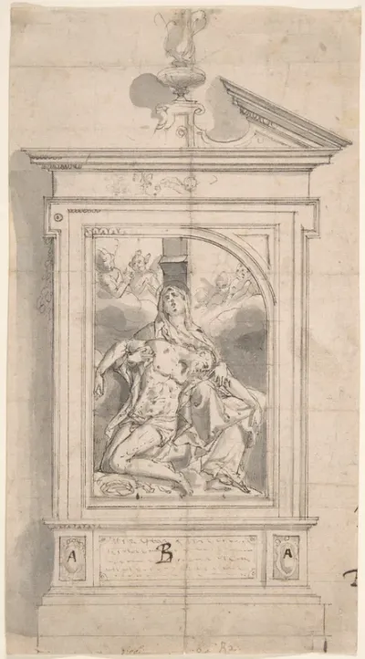 Pietà (Design for an Altar)