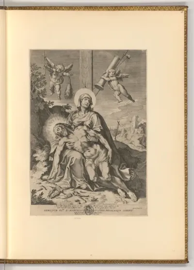 Pieta, Engel mit Passionswerkzeugen