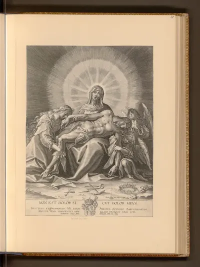 Pietà mit Engeln und Maria Magdalena