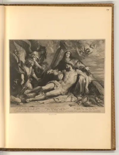 Pietà mit zwei Engeln