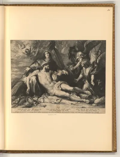 Pietà mit zwei Engeln
