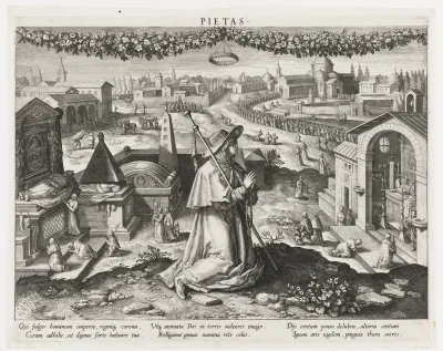 Pietas als de personificatie van de vroomheid
