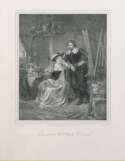 Pieter Paul Rubens in zijn atelier