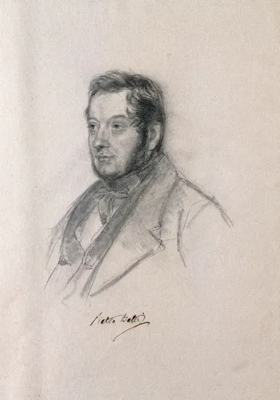 Pietro Betti. Pencil drawing by C. E. Liverati