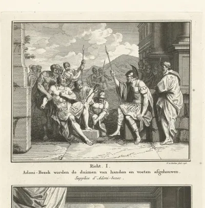 Pijniging van Adonibezek; Eglon door Ehud gedood