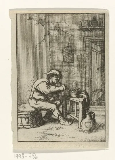 Pijprokende boer