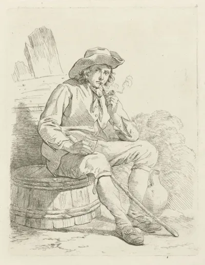 Pijprokende boer