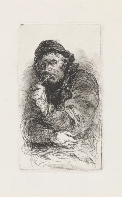 Pijprokende visser
