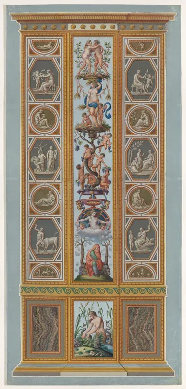Pilaster: The Four Seasons, from "Loggie di Rafaele nel Vaticano"