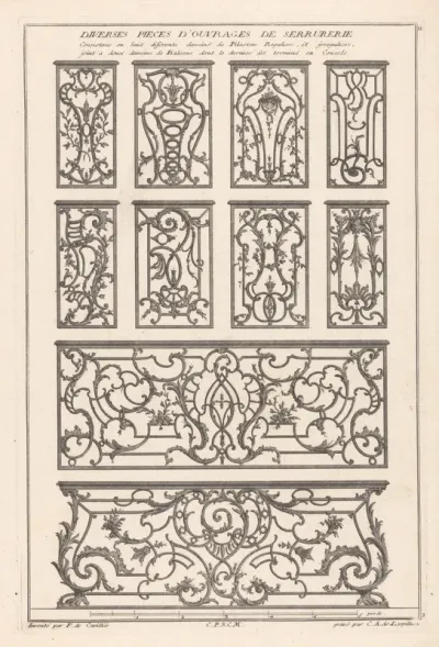 Pilasters en balkonhekken