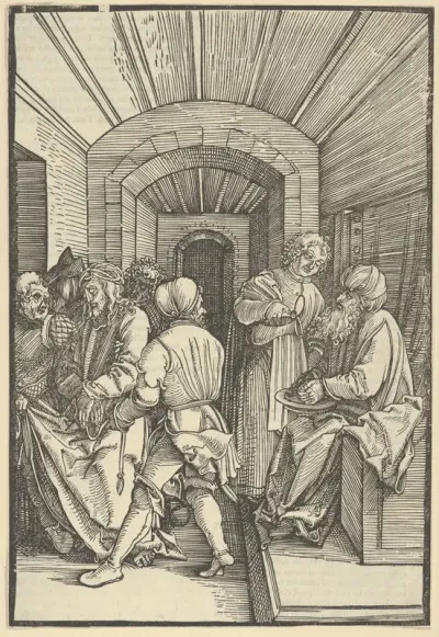 Pilate Washing his Hands, from Speculum passionis domini nostri Ihesu Christi