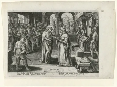 Pilatus ondervraagt Christus een laatste keer