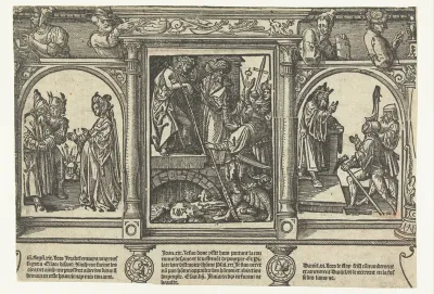 Pilatus toont Christus aan het volk (Ecce Homo), Izabel bedreigt Elia en de Babyloniërs eisen Daniëls dood.