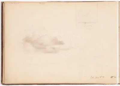 Pilviharjoitelma. Maisema. Todennäk. 1880-luvun jälkipuol.