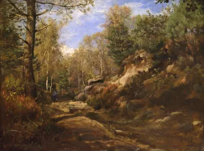 Pins et bouleaux, forêt de Fontainebleau