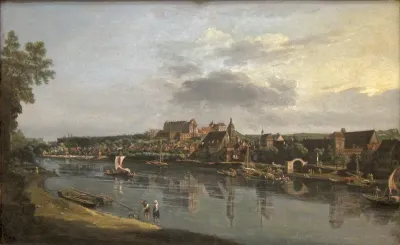 Pirna seen from the right bank of the Elbe