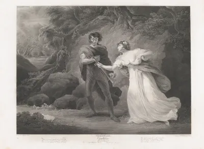 Pisanio and Imogen (Shakespeare, Cymbeline, Act 3, Scene 4)