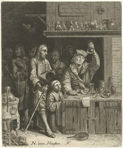Piskijker en boeren familie