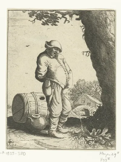 Pissende boer