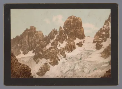 Piz Popena in het Cristallomassief