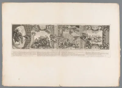 Plafond met de apotheose van Hercules