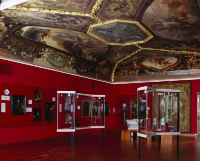 Plafond met voorstellingen van de Ochtend en de Avond