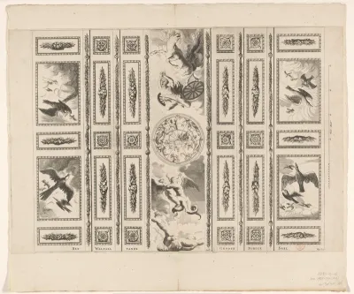 Plafond van de Burgerzaal in het Stadhuis op de Dam