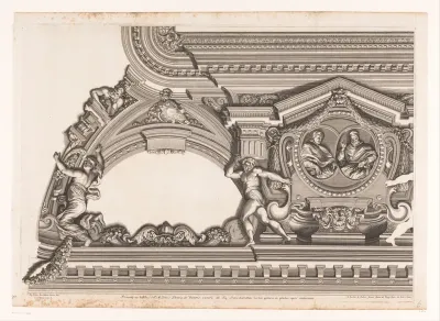 Plafonddecoratie in Palazzo Pitti