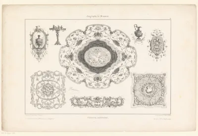 Plafonddecoraties en zilverwerk