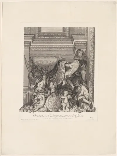 Plafondschildering in de Grande Galerie van Versailles