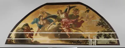 Plafondschildering met allegorische voorstelling van de Avond