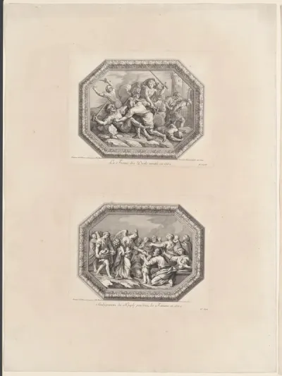 Plafondschilderingen in de Grande Galerie van Versailles