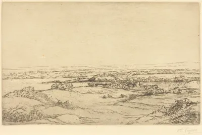 Plain near a Lake (La plaine pres du lac)
