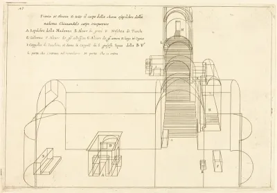 Plan and Elevation of the Church of the Madonna's Sepulchre