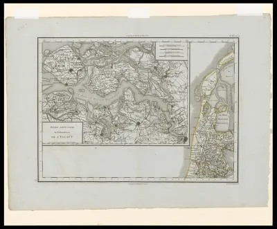 Plan met details van de uitmondingen van de Schelde