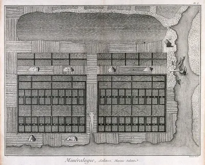 Plan of a salt-marsh