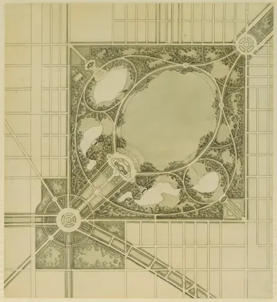 Plan of Chicago, Plate 62, Plan of a Proposed Park