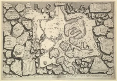 Plan of Rome..., from "Le Antichità Romane" (Roman Antiquities)
