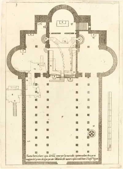 Plan of the Church of the Holy Manger