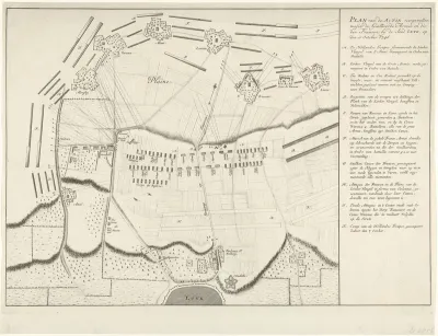 Plan van de slag bij Rocourt, 1746
