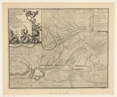 Plan van het kamp van de Geallieerden voor Maastricht, 1703