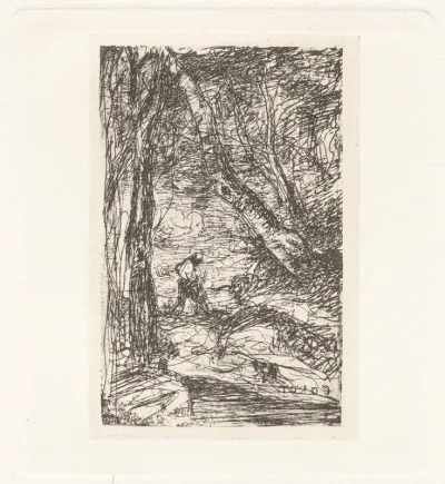 Planche XI – Le Bûcheron (Plate XI – The Woodcutter)